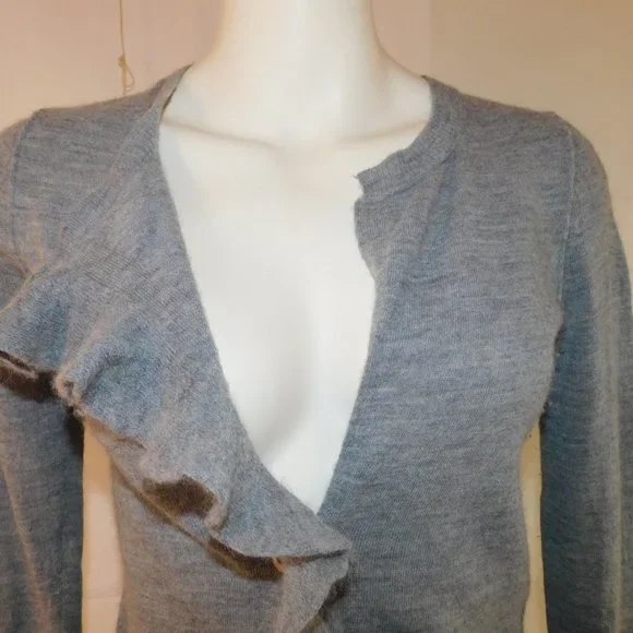 Banana Republic Button Up Sweater Made Of Italian Yarn Wool Alpaca Blend Size S - Picture 2 of 13